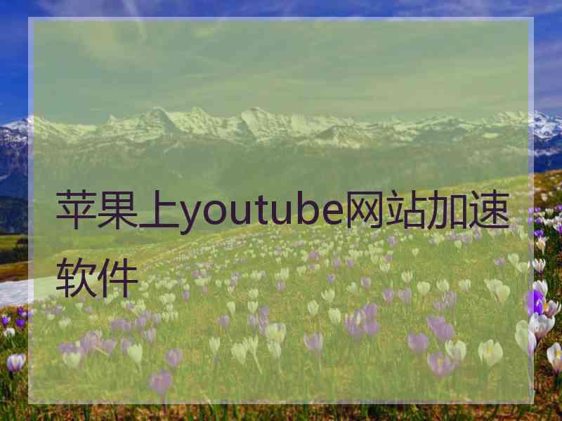 苹果上youtube网站加速软件