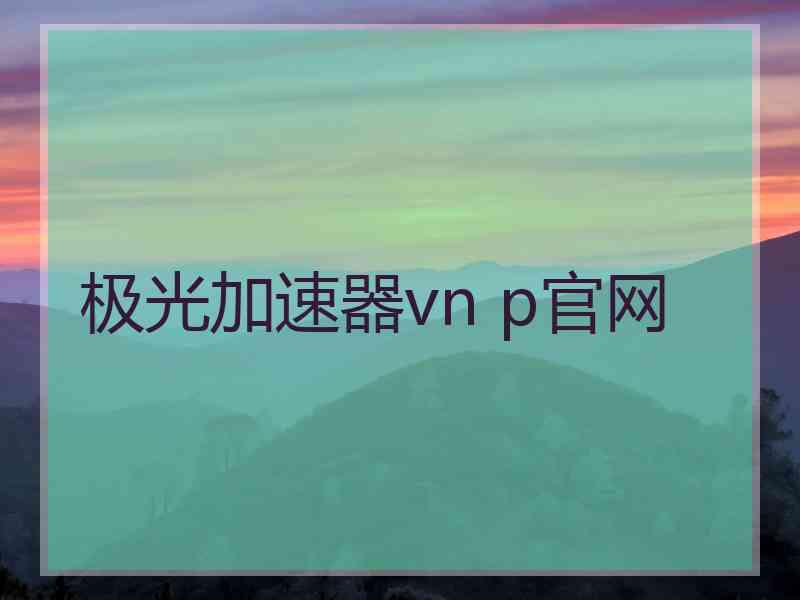 极光加速器vn p官网