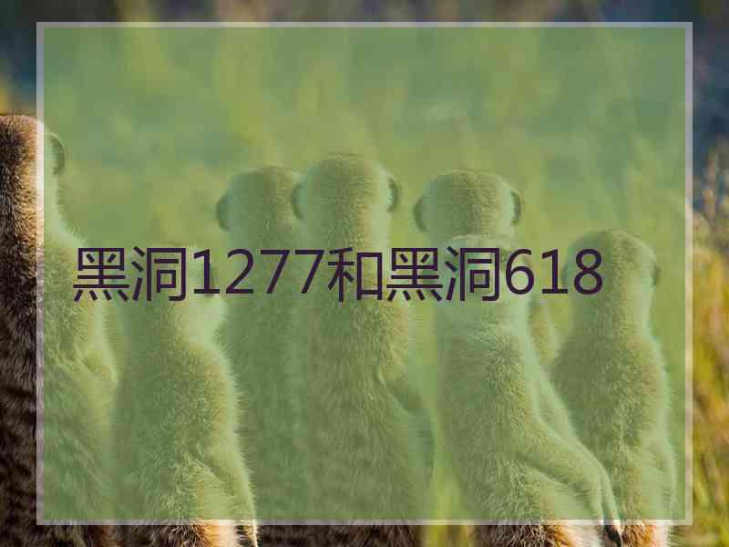 黑洞1277和黑洞618