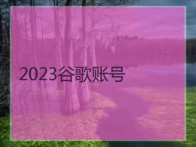 2023谷歌账号