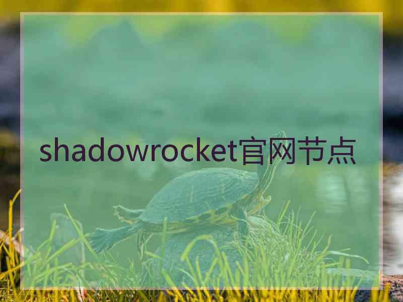 shadowrocket官网节点