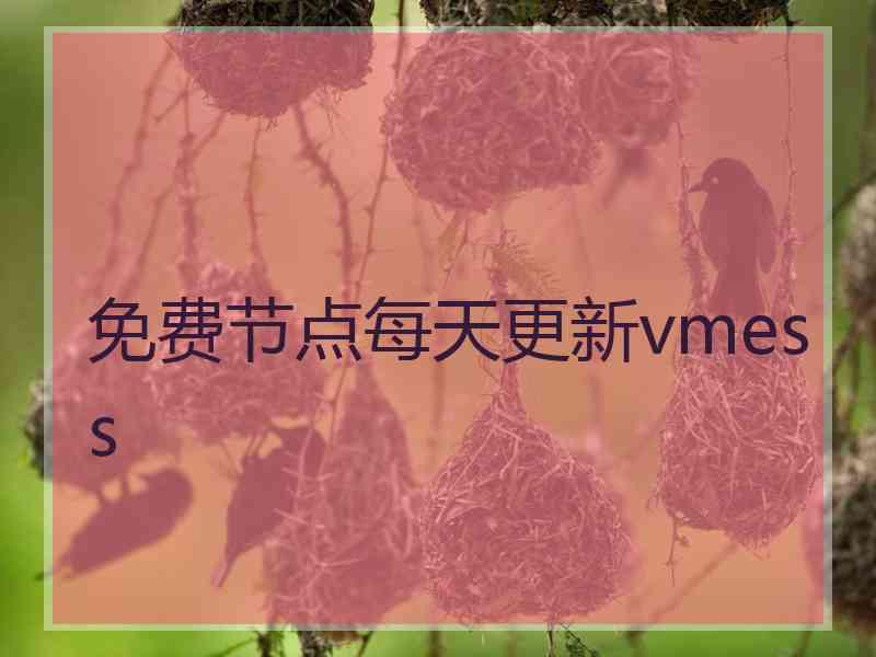 免费节点每天更新vmess