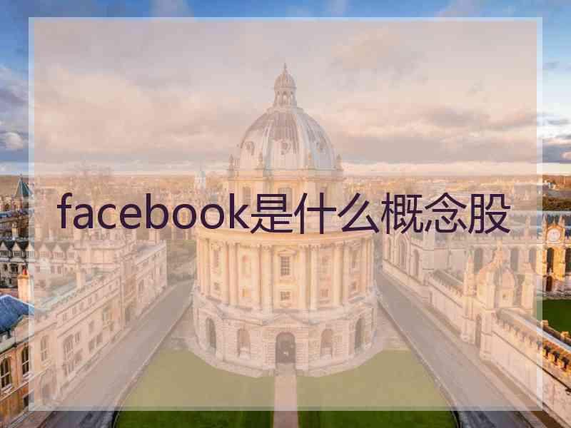 facebook是什么概念股