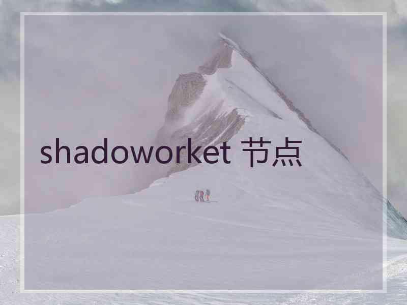 shadoworket 节点