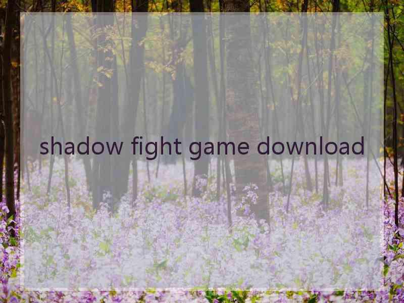 shadow fight game download