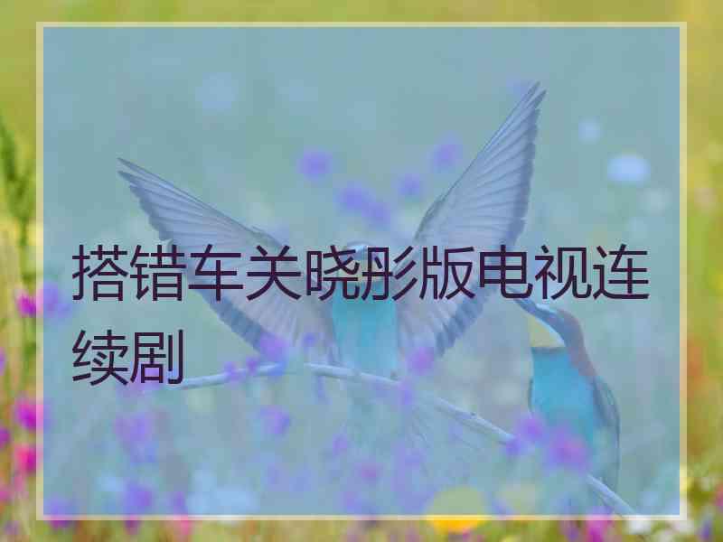 搭错车关晓彤版电视连续剧