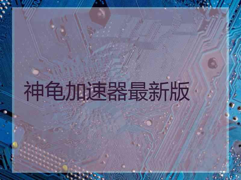 神龟加速器最新版