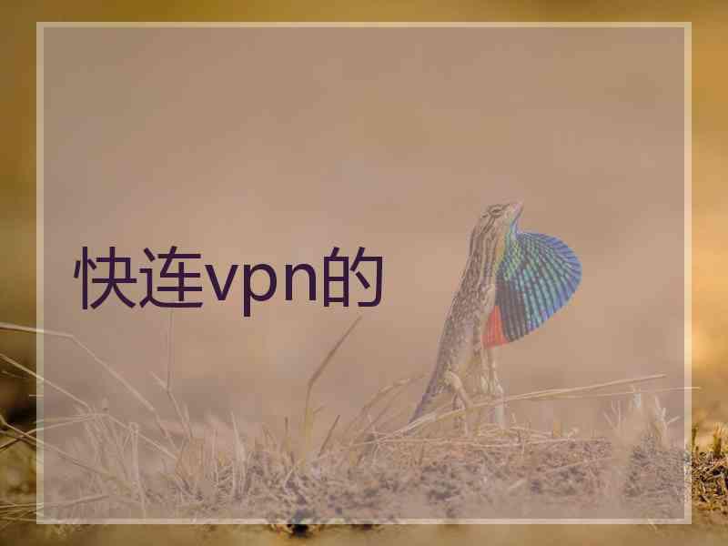 快连vpn的