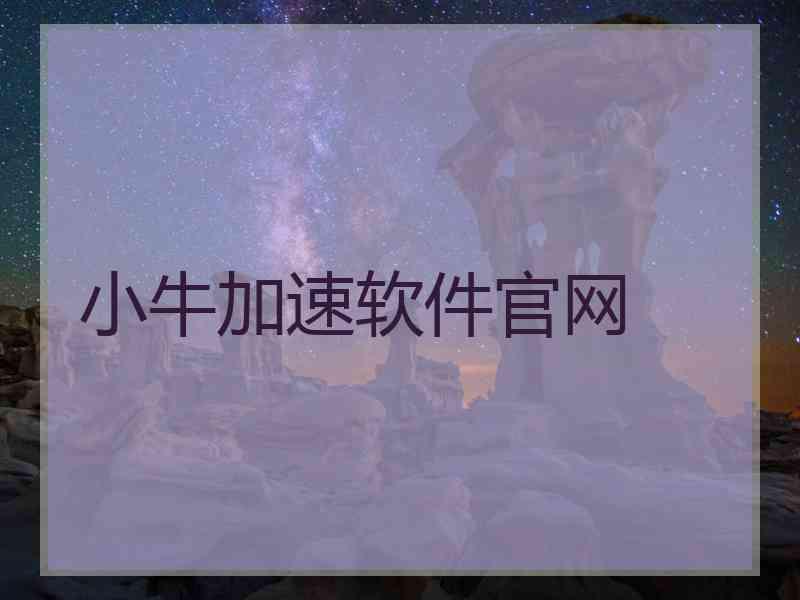 小牛加速软件官网