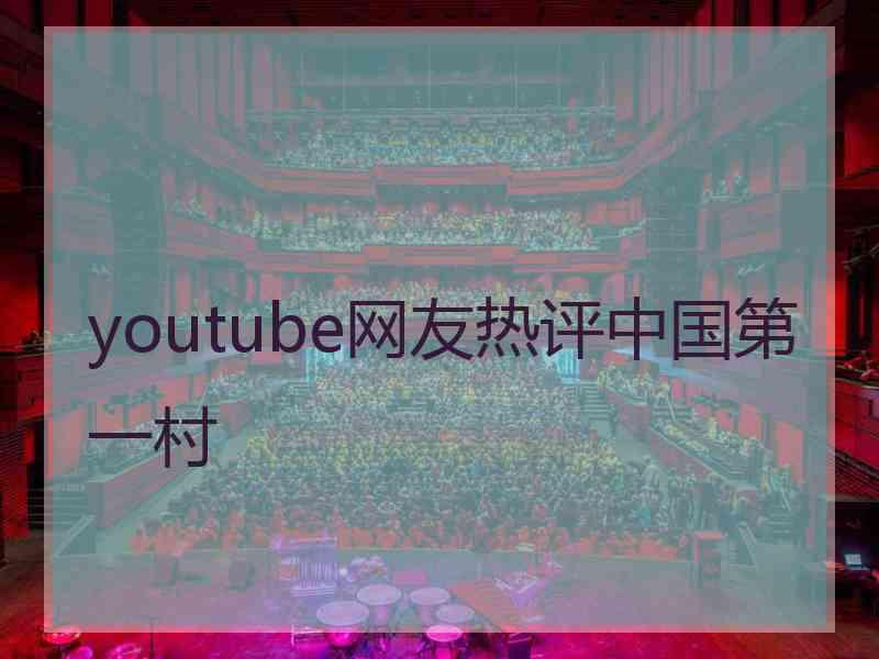 youtube网友热评中国第一村