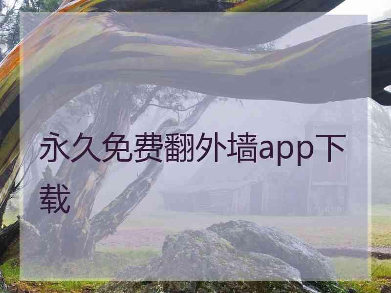 永久免费翻外墙app下载