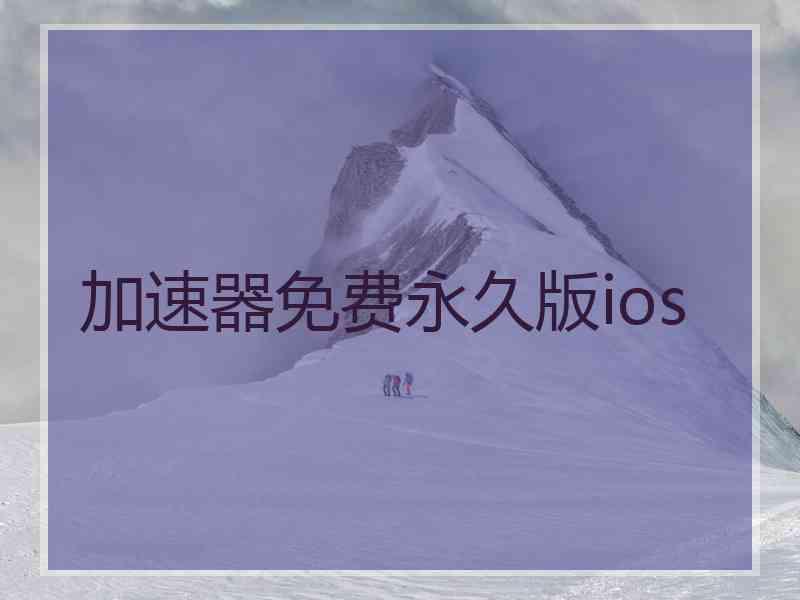 加速器免费永久版ios