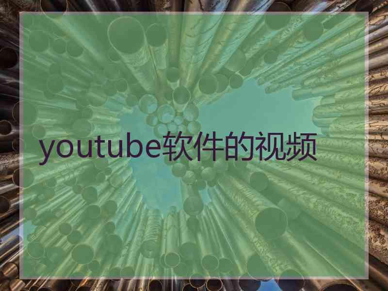 youtube软件的视频