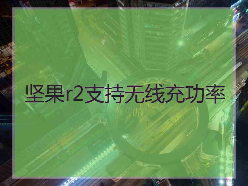 坚果r2支持无线充功率