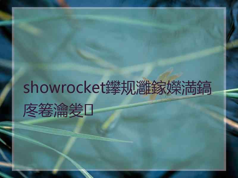 showrocket鑻规灉鎵嬫満鎬庝箞瀹夎