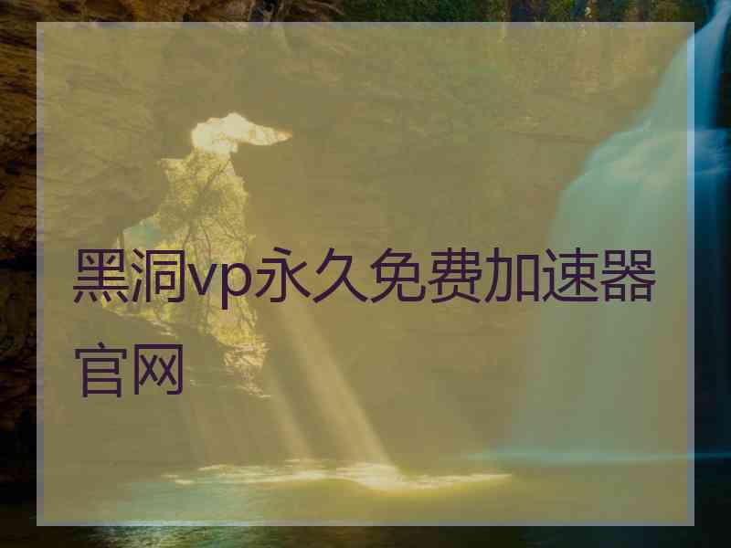 黑洞vp永久免费加速器官网