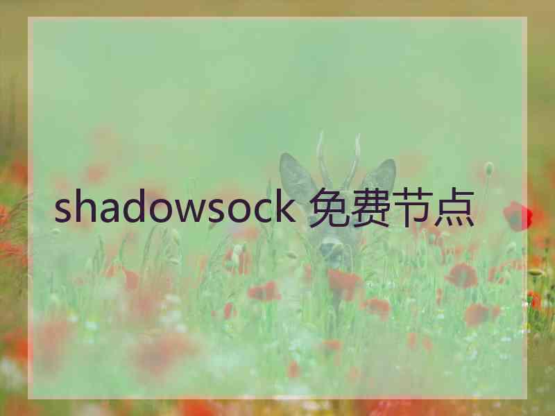 shadowsock 免费节点