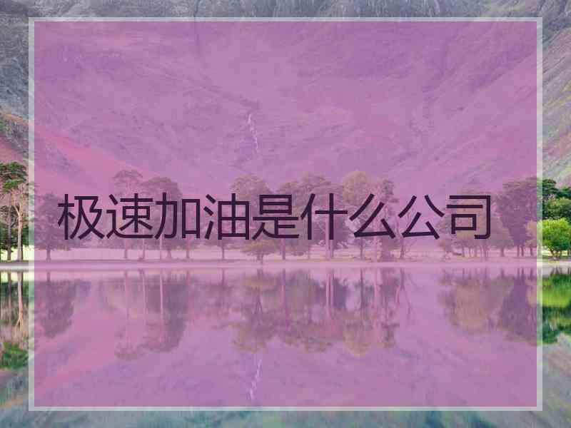 极速加油是什么公司