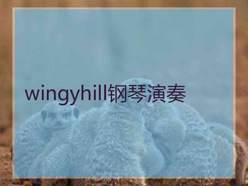 wingyhill钢琴演奏