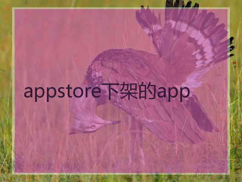 appstore下架的app