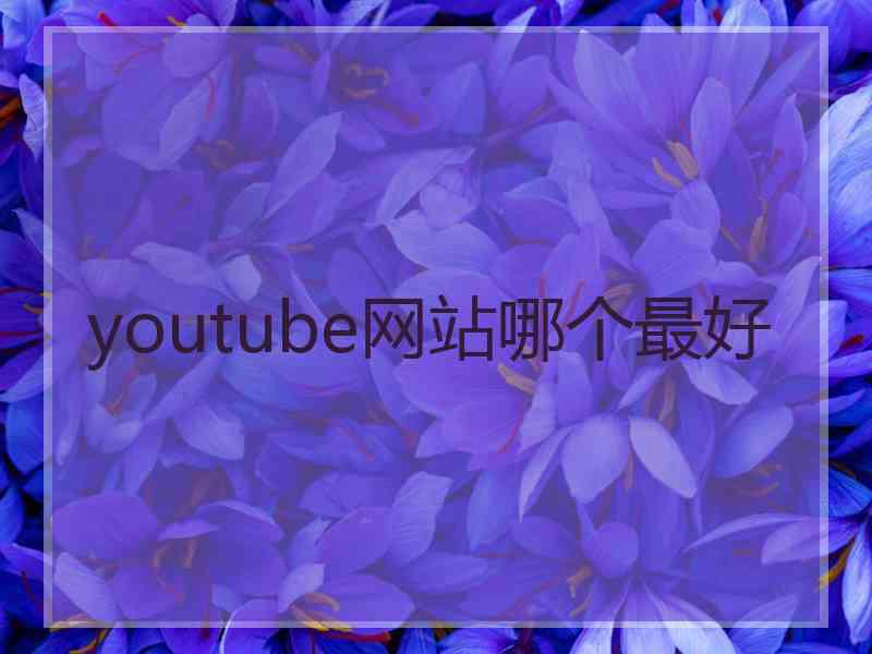 youtube网站哪个最好