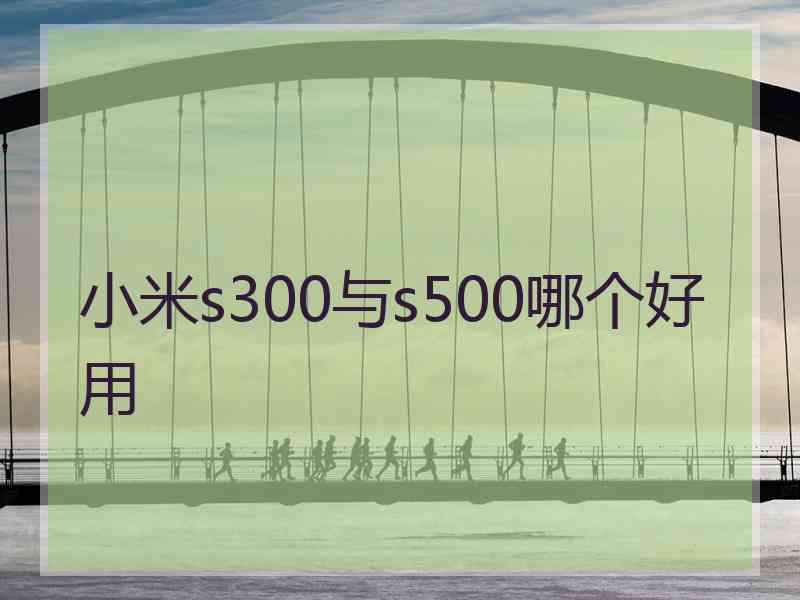 小米s300与s500哪个好用