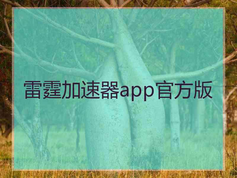 雷霆加速器app官方版