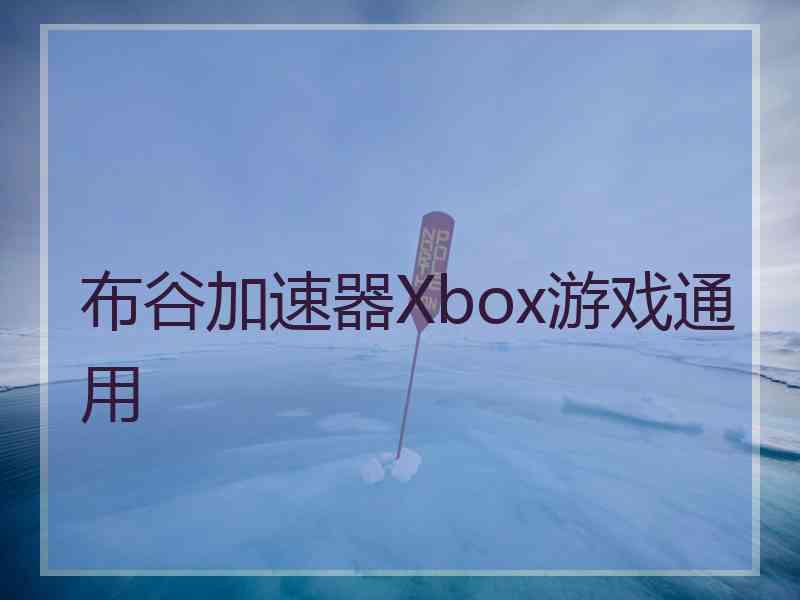 布谷加速器Xbox游戏通用