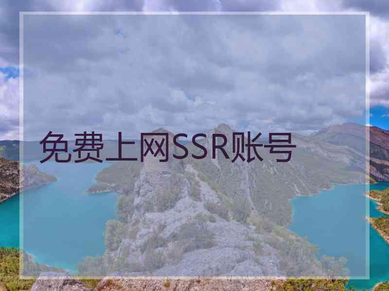 免费上网SSR账号