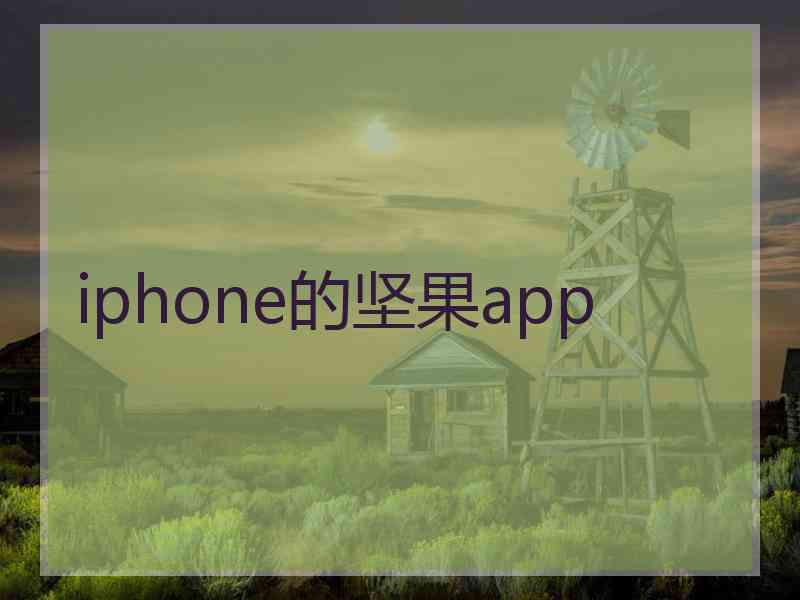 iphone的坚果app