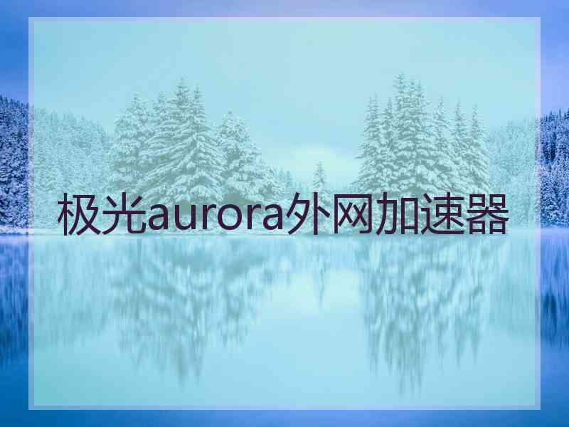 极光aurora外网加速器