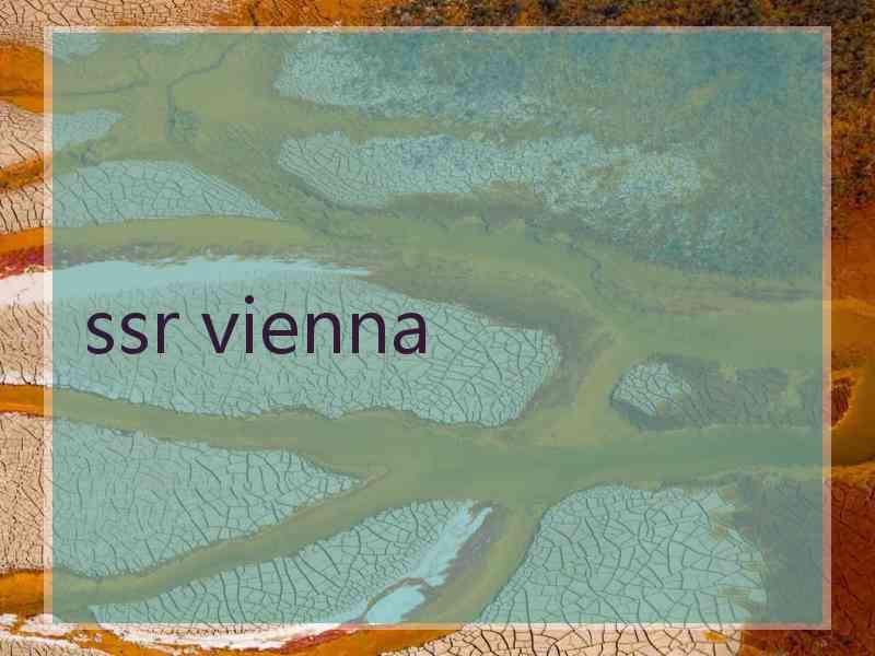 ssr vienna