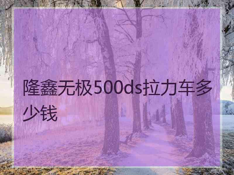 隆鑫无极500ds拉力车多少钱