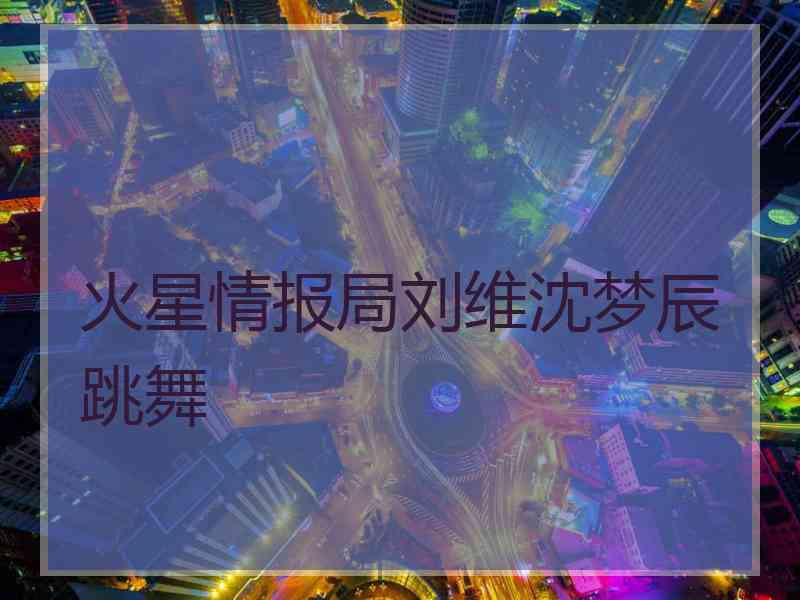 火星情报局刘维沈梦辰跳舞