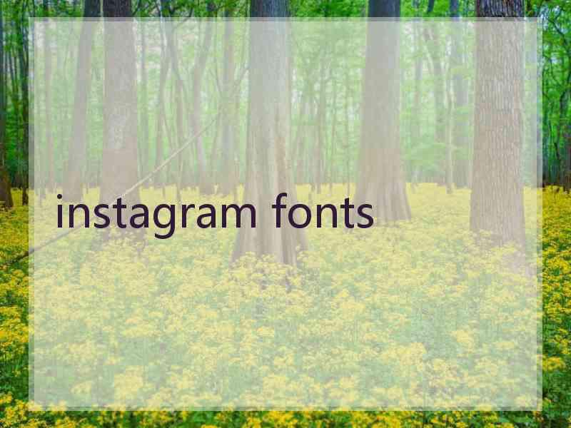 instagram fonts