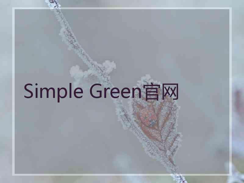 Simple Green官网