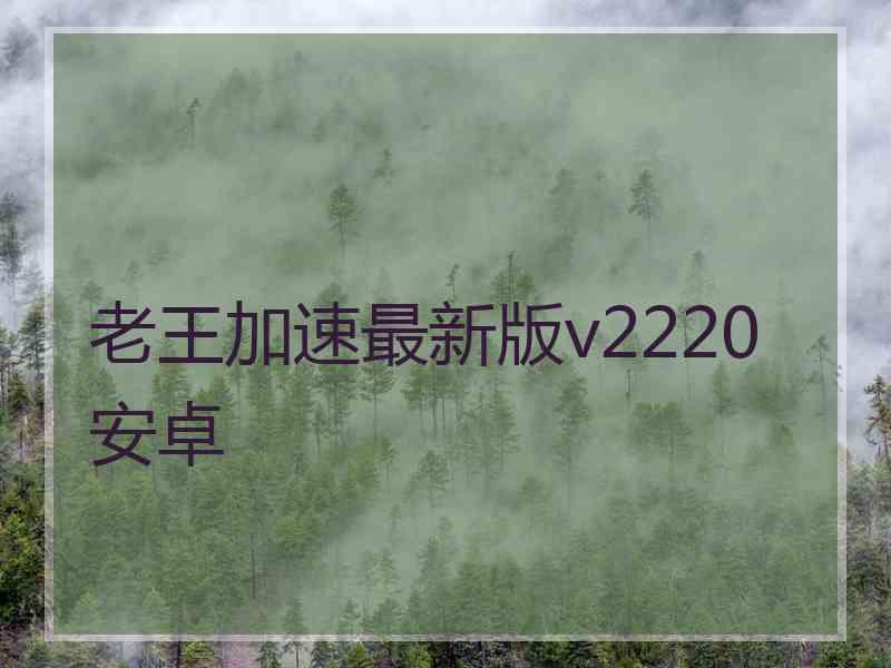 老王加速最新版v2220安卓