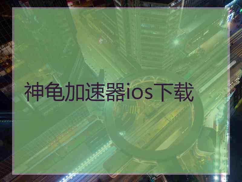 神龟加速器ios下载