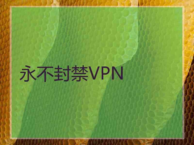 永不封禁VPN