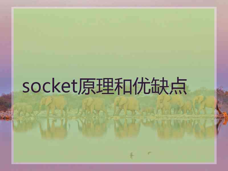 socket原理和优缺点