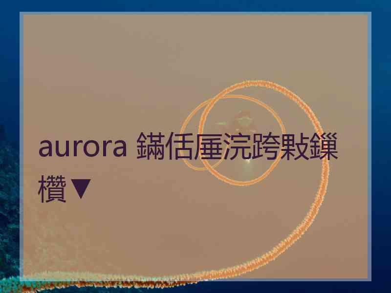 aurora 鏋佸厜浣跨敤鏁欑▼