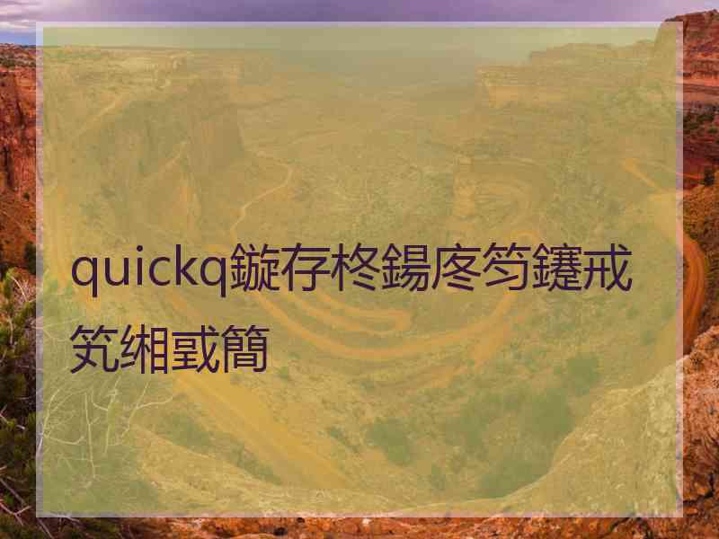 quickq鏇存柊鍚庝笉鑳戒笂缃戜簡