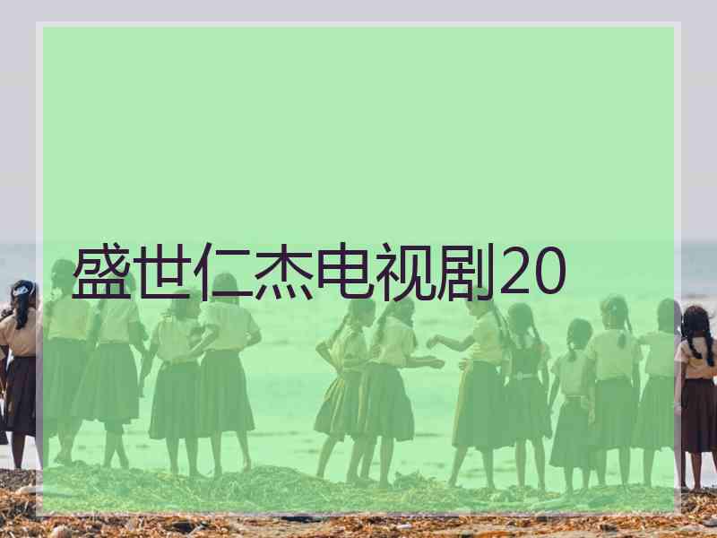 盛世仁杰电视剧20