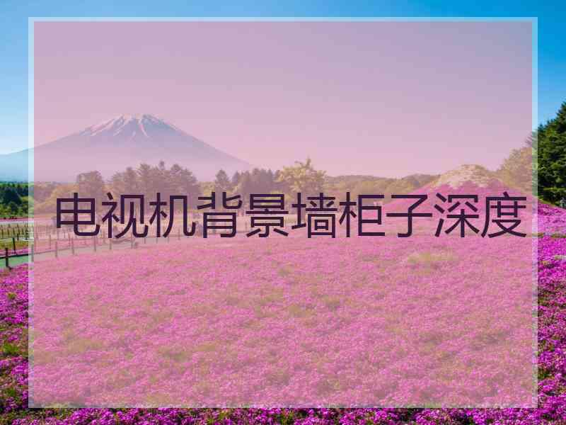 电视机背景墙柜子深度