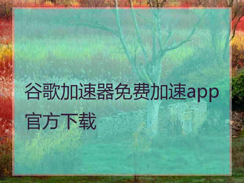 谷歌加速器免费加速app官方下载