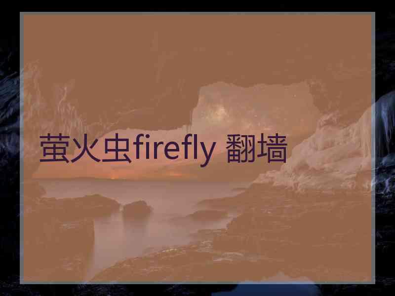 萤火虫firefly 翻墙