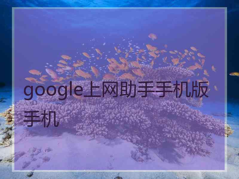 google上网助手手机版手机