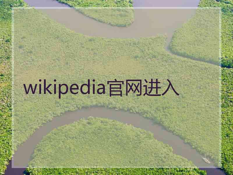 wikipedia官网进入