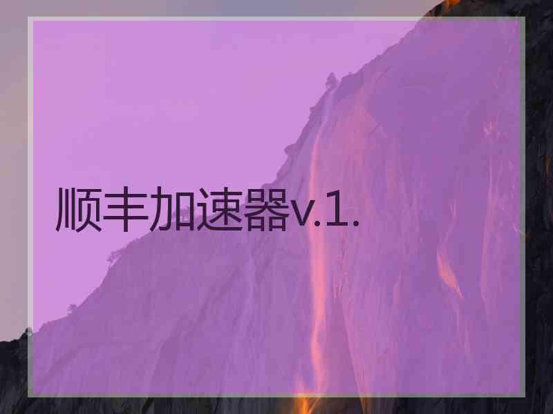 顺丰加速器v.1.