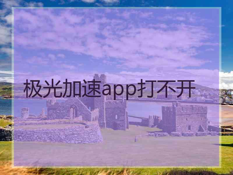 极光加速app打不开